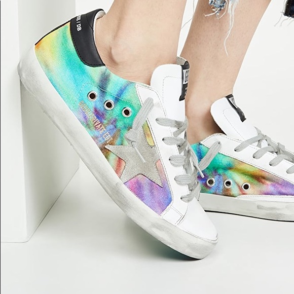 GOLDEN GOOSE SUPERSTAR SNEAKERS TIE DYE Worn 2x EUC - Picture 13 of 13
